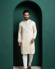 Ivory Grace Embroidered Kurta