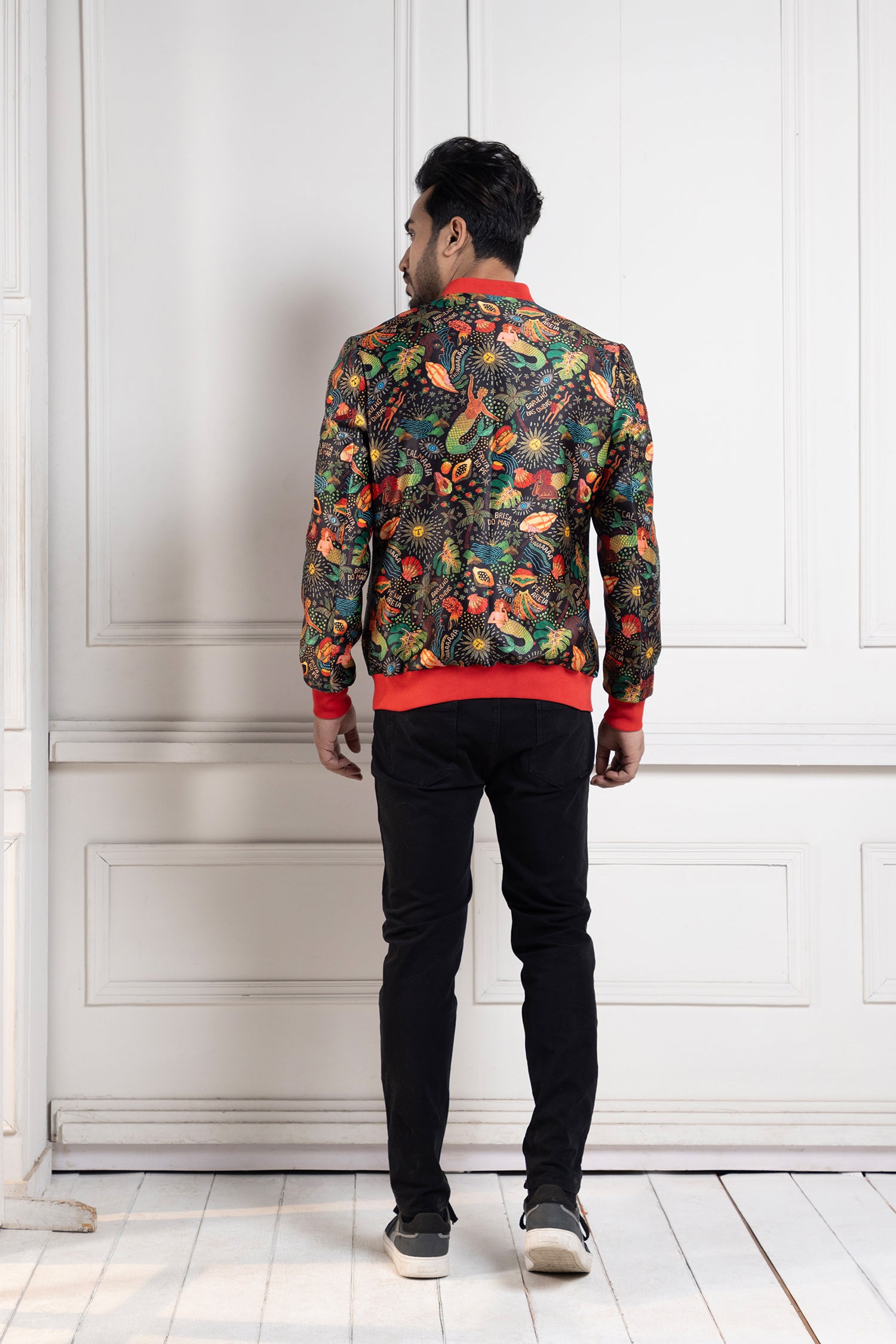 Botanical Vibe Bomber Jacket