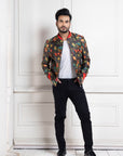 Botanical Vibe Bomber Jacket
