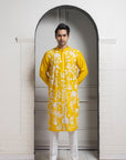 Sunshine Yellow Embroidered Kurta Set