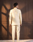 Ivory Embellished Bandhgala Suit