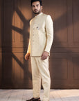 Ivory Embellished Bandhgala Suit