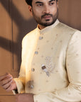 Ivory Embellished Bandhgala Suit