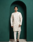 Ivory Floral Elegance Kurta