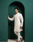 Ivory Floral Elegance Kurta