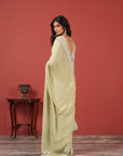 Hand-Embroidered Saree Set with Luxe Detailing