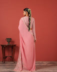 Flawless Embroidered Saree Set with Statement Blouse