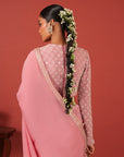 Flawless Embroidered Saree Set with Statement Blouse
