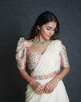 Royal White Lehenga Saree
