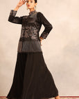 Black Fully Handcrafted Jacket With Pants
