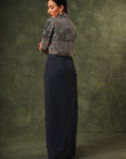 Blue Ajrakh Drape Tunic