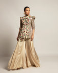 Hypnotic Ivory Jacket With Flare Pants