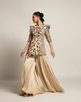 Hypnotic Ivory Jacket With Flare Pants