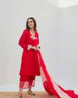 Khel Parul Red Set