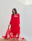 Khel Parul Red Set