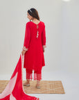 Khel Parul Red Set