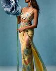 Mimosa Draped Skirt Blouse