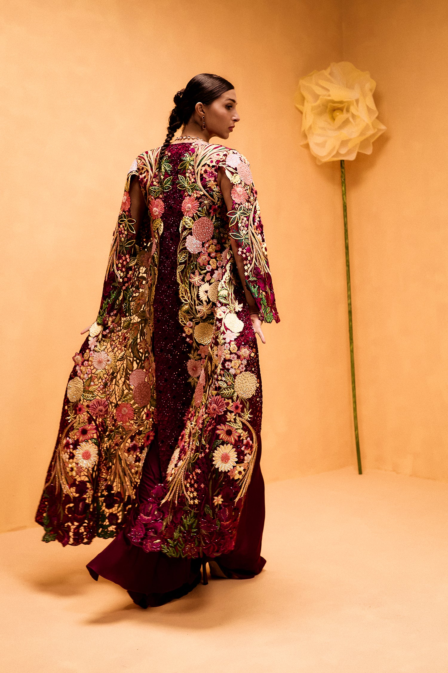 Enhanted Garden White- Corseted Belt Drape Set