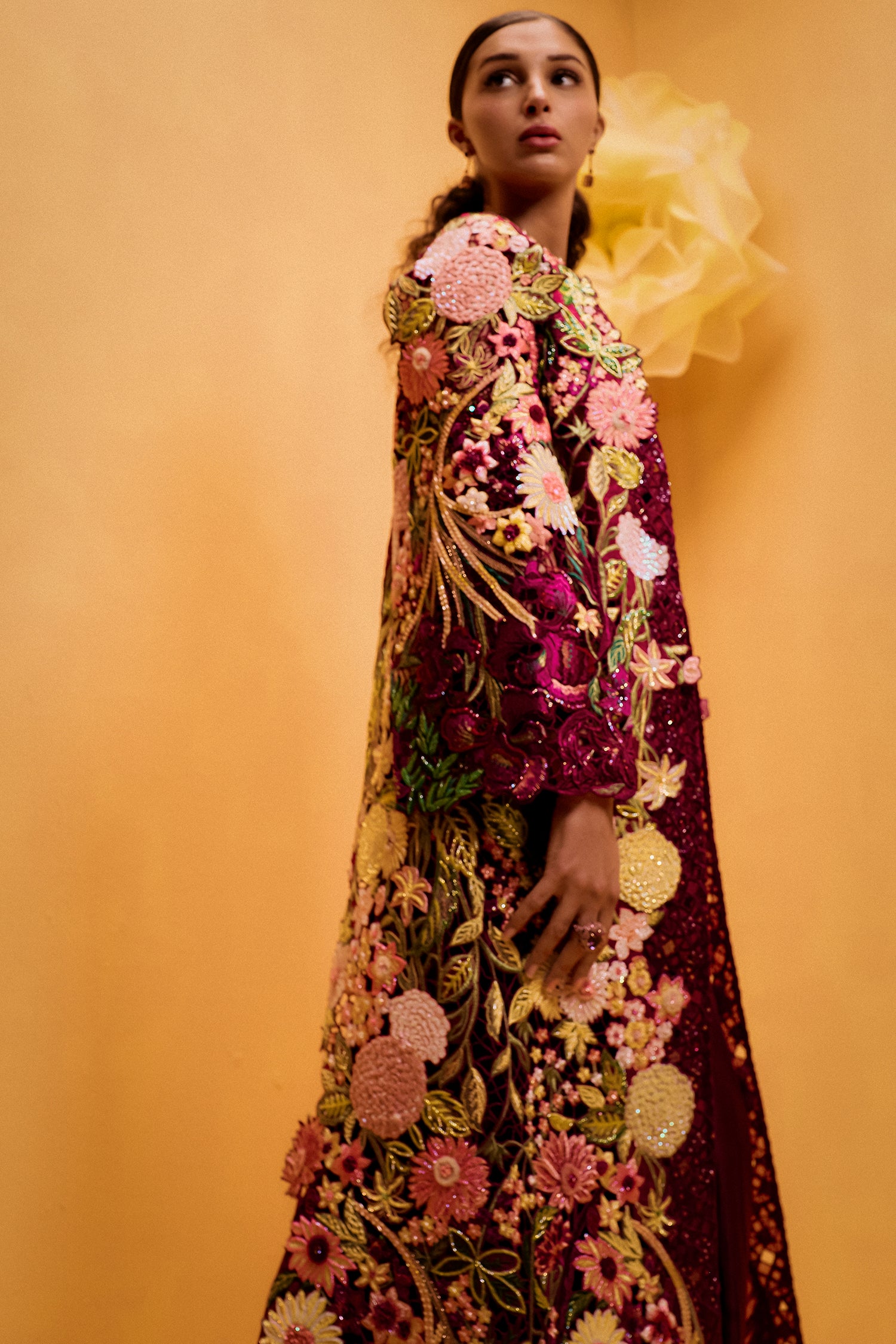 Enhanted Garden White- Corseted Belt Drape Set