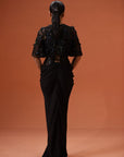 Hour-Glass Corset Dress And Cropped Jacket