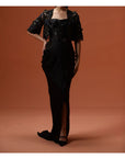 Hour-Glass Corset Dress And Cropped Jacket