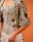 Icicle Corset Dress And Cropped Jacket