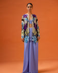 Lupita Pearl Jacket With Pre-Draped Pants With Bustier