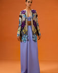 Lupita Pearl Jacket With Pre-Draped Pants With Bustier
