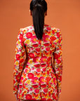 Frida Halter Jacket With Draped Skirt