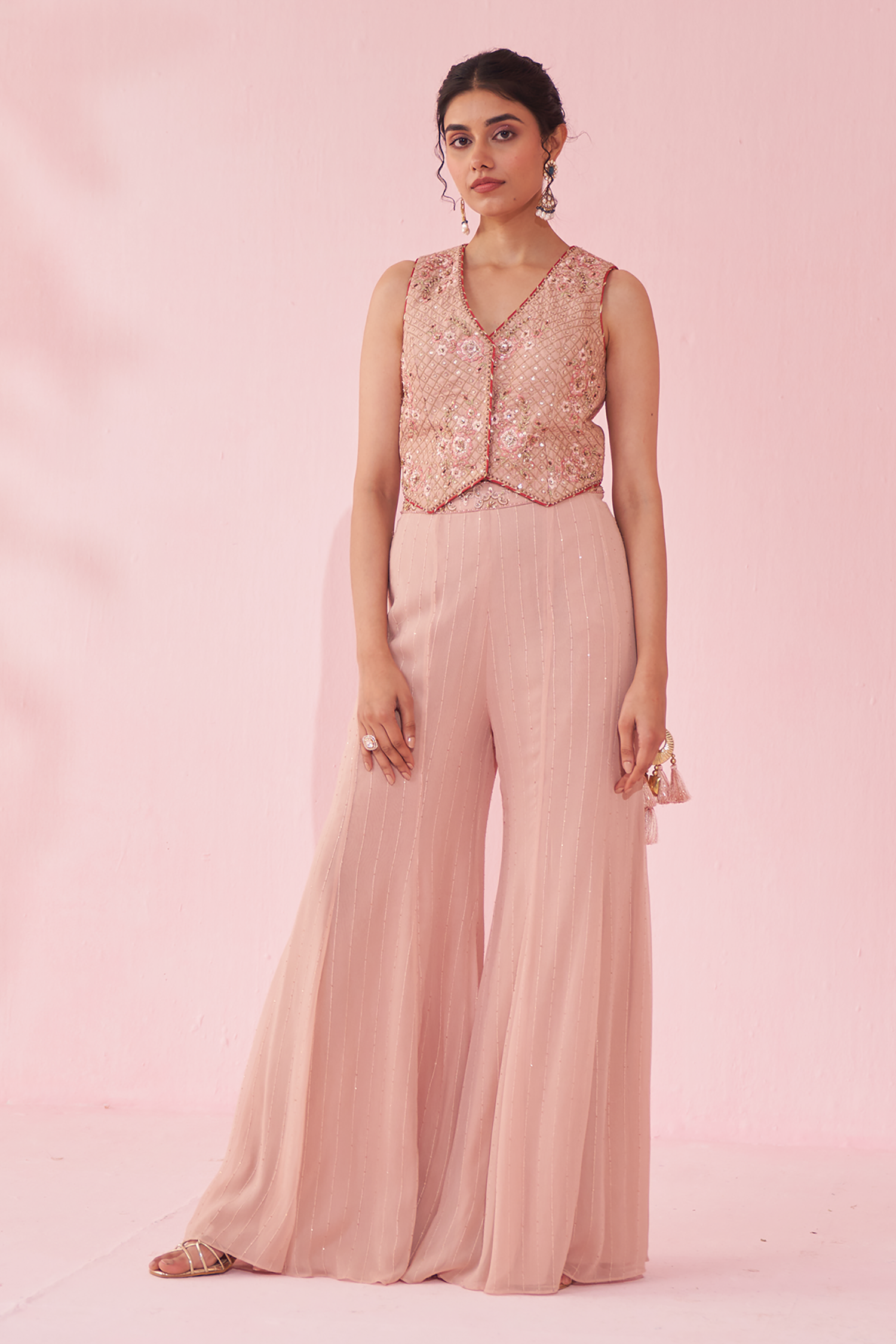 Gurnoor Pink Sharara Set