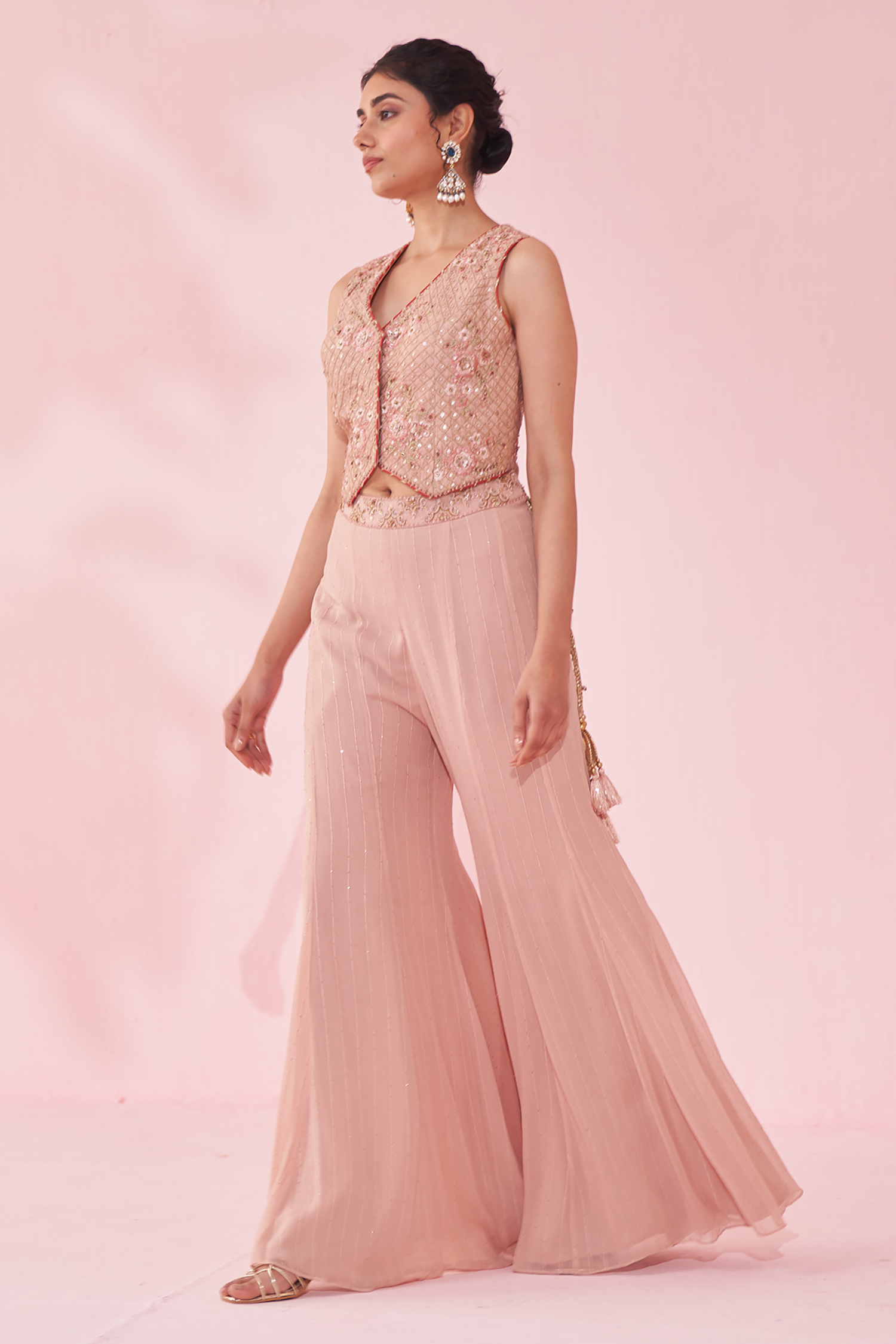 Gurnoor Pink Sharara Set