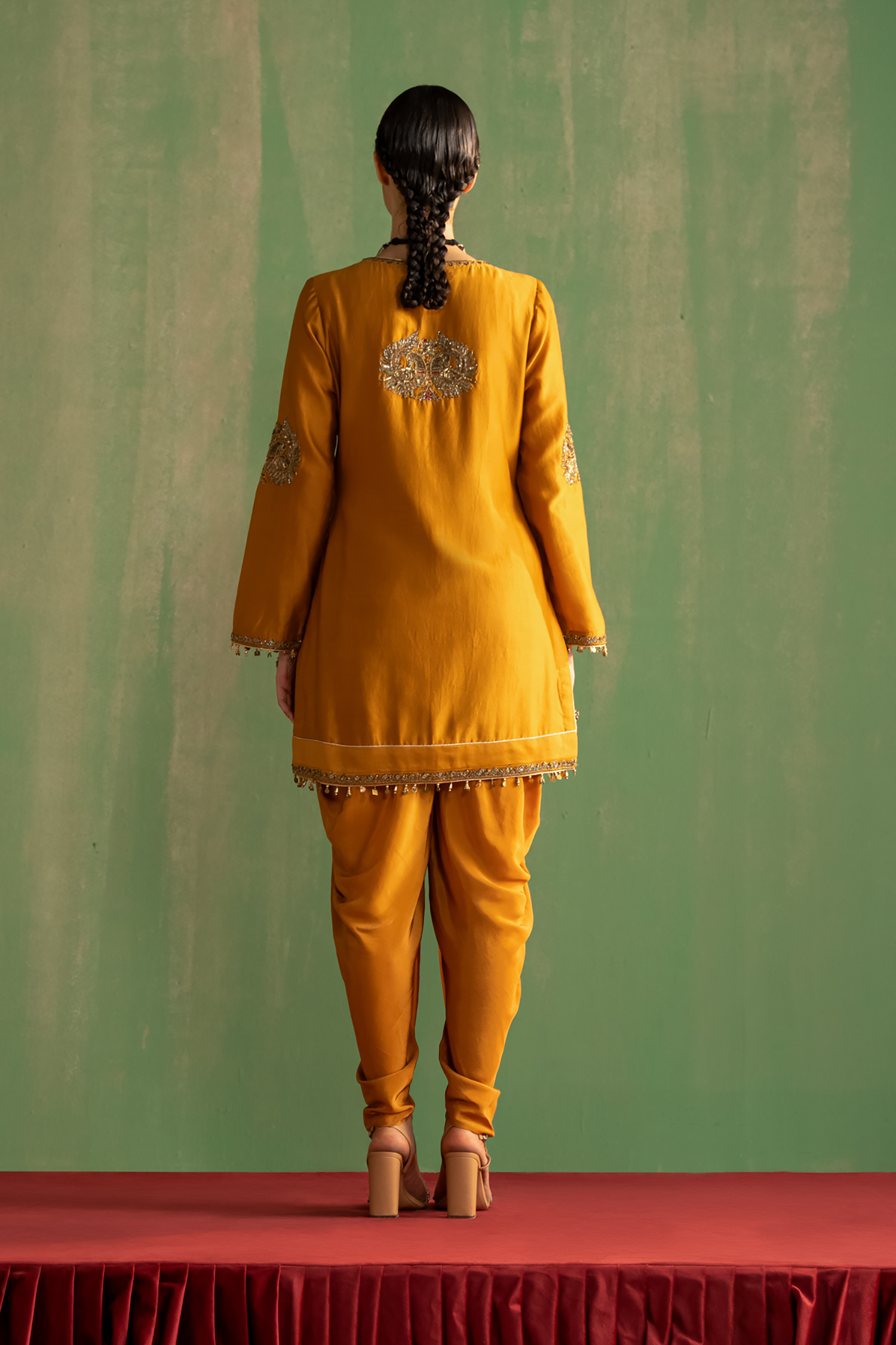 Vanya Mustard Tulip Pant Set