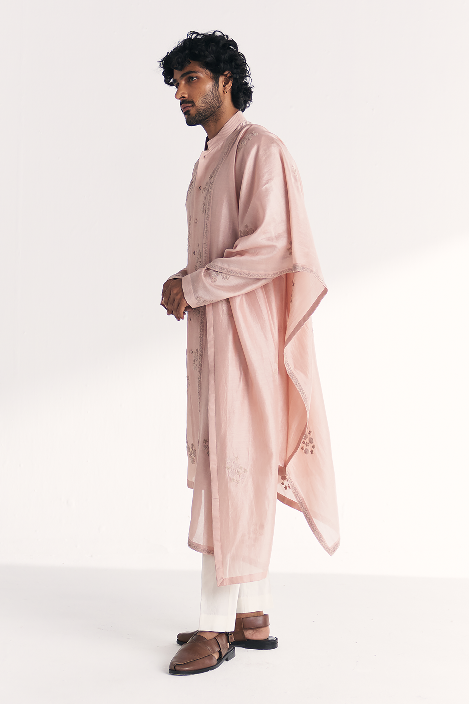 Shahposh Light Pink Kurta Set
