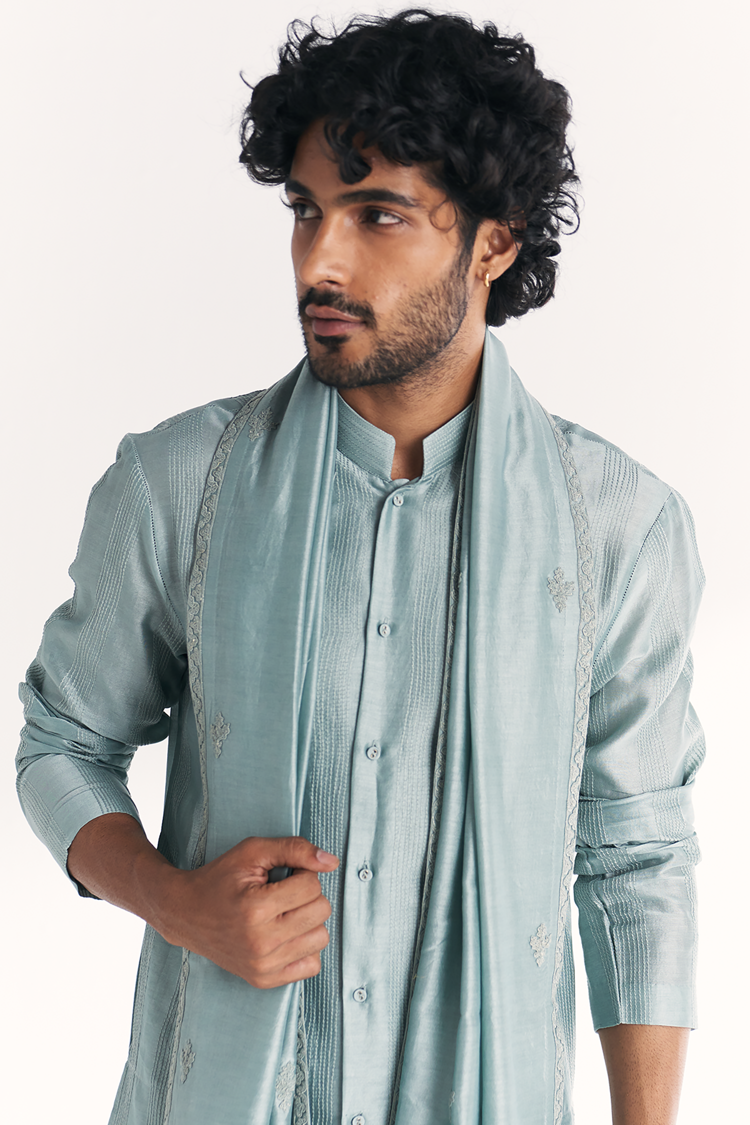 Khyal Blue Kurta Set