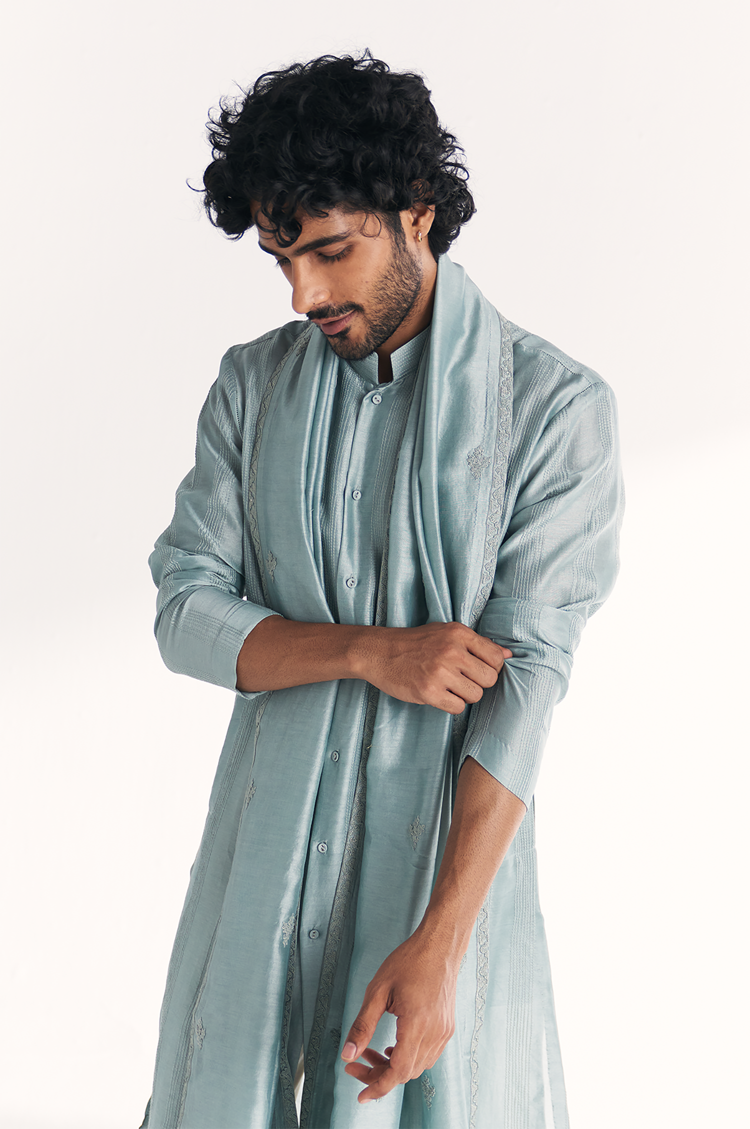 Khyal Blue Kurta Set