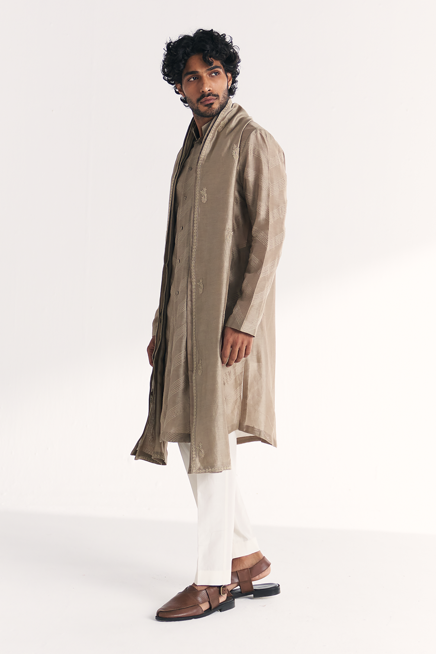 Ellahi Grey Kurta Set