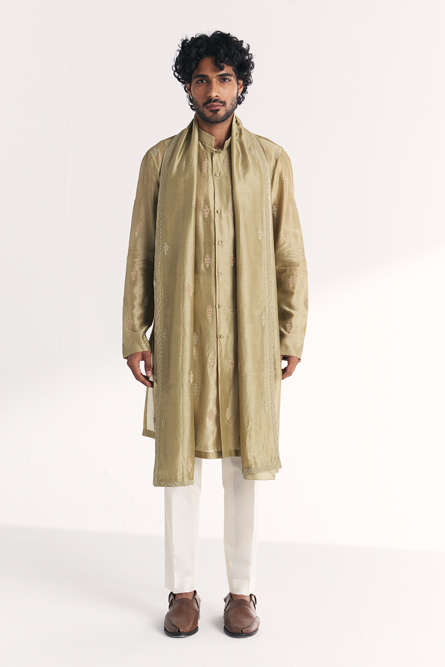 Barkat Green Kurta Set