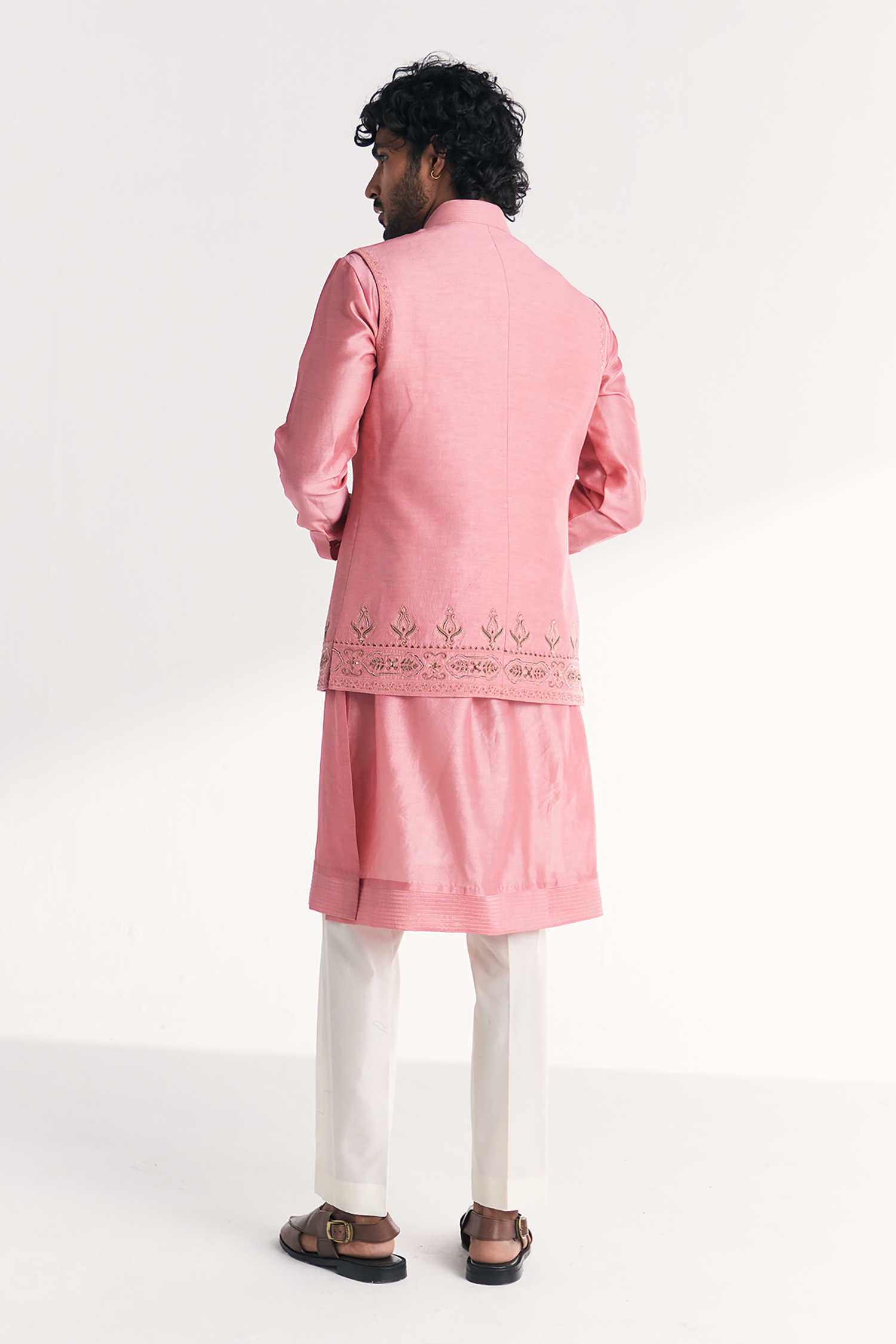 Jal Pink Nehru Jacket Set