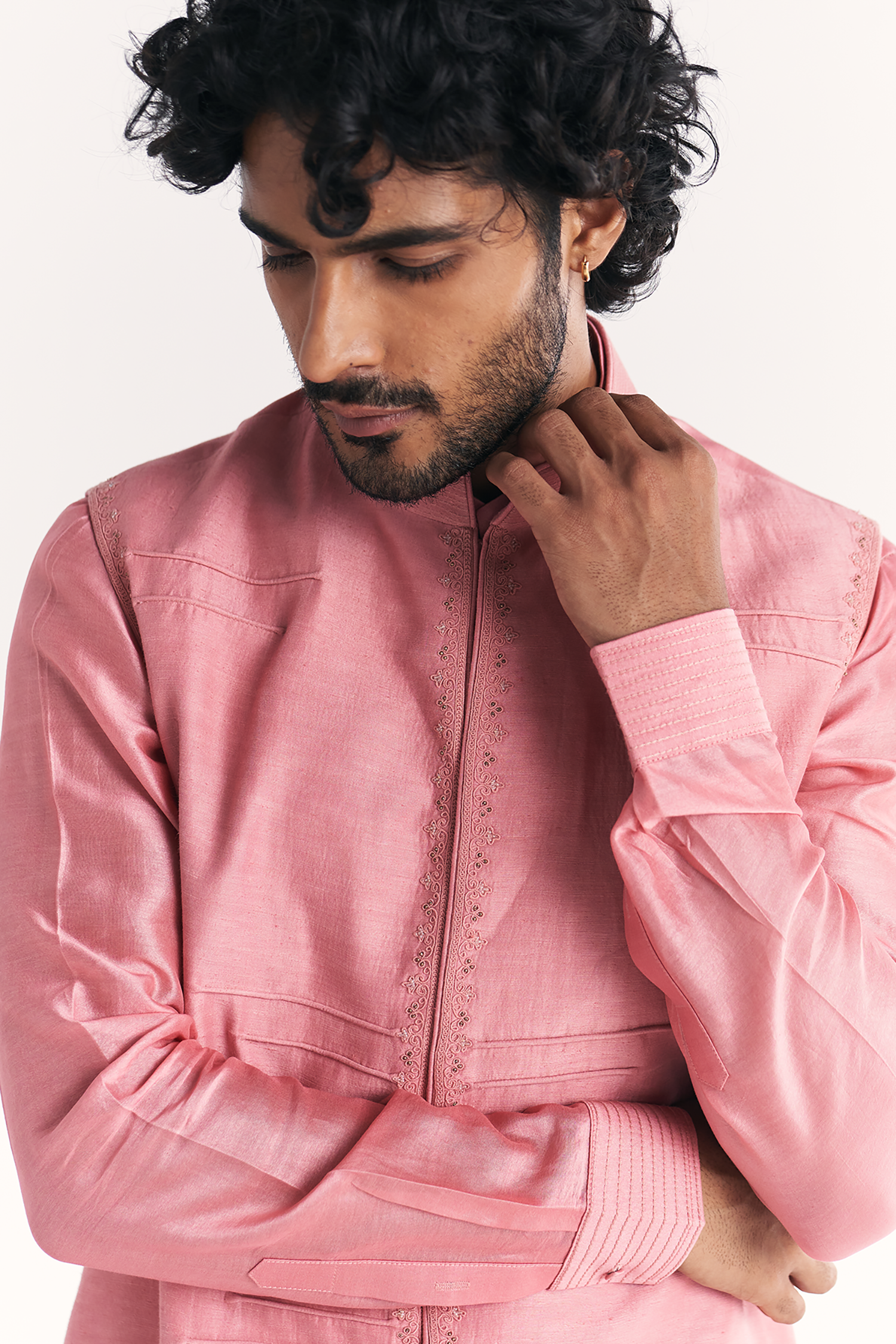Jal Pink Nehru Jacket Set