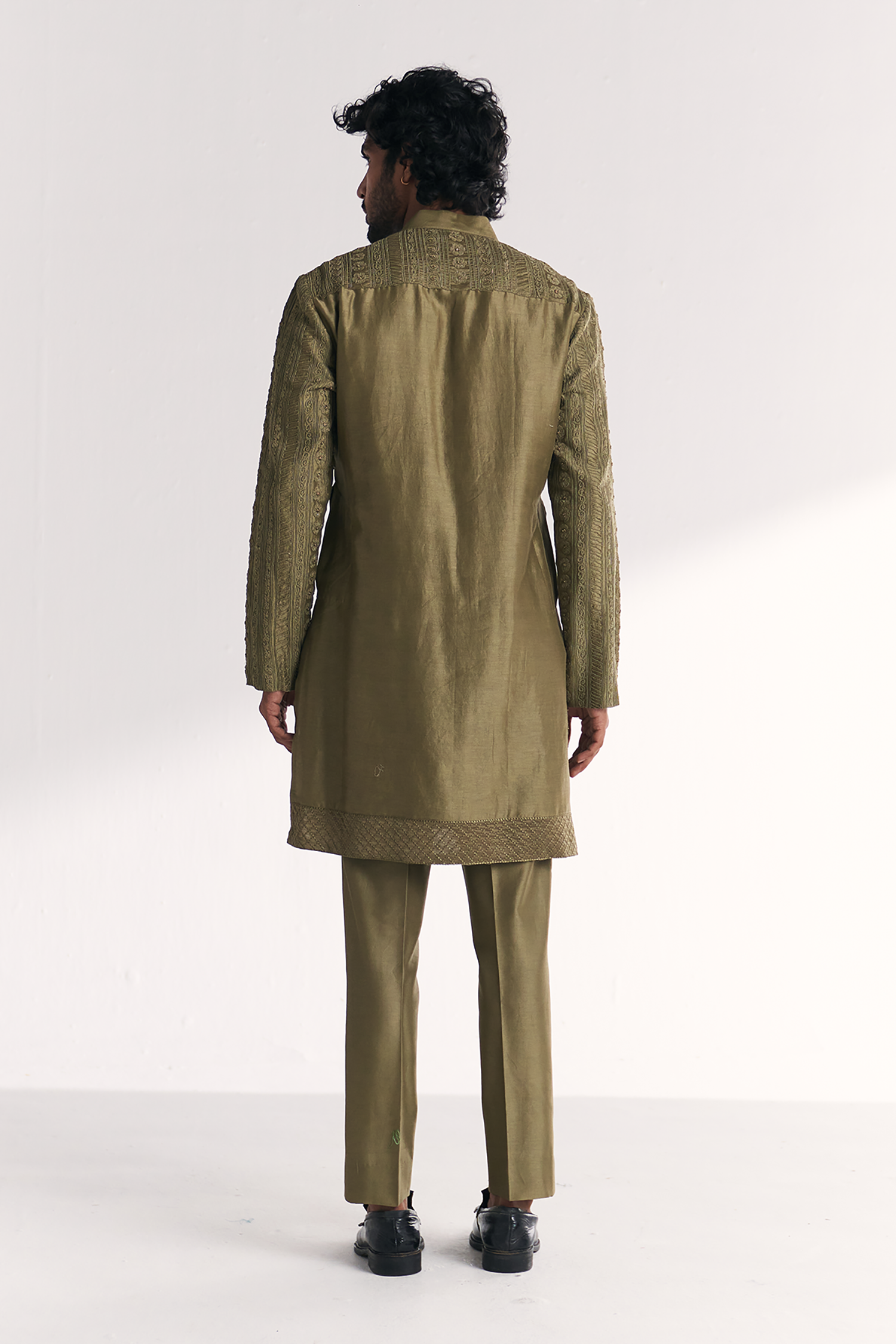 Rajbari Green Kurta Set