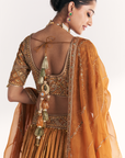 Sunheri Mustard Lehenga