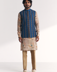Musawir Blue Nehru Jacket Set