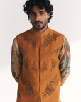 Janak Mustard Nehru Jacket Set