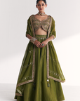 Rangooli Green Lehenga Set