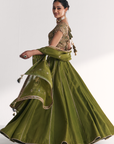 Rangooli Green Lehenga Set
