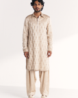Athar Ivory Pathani Kurta Set