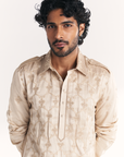 Athar Ivory Pathani Kurta Set