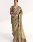 Palak Green Saree