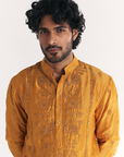 Qamar Mustard Kurta Set