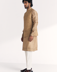 Yawar Green Nehru Jacket Set
